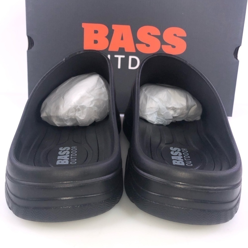 G.H Bass & Co. Outdoor Field Slide Slip Camping Black Men's Shoes - Picture 4 of 8